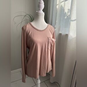 Elegant Blush Long Sleeve Tee